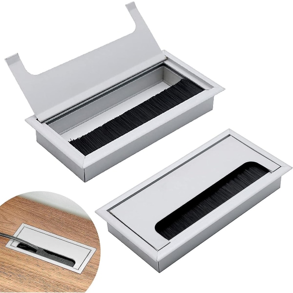 Kaapelin ulostulopöytä alumiini kaapeliläpivientireikä 2kpl Kaapelin läpivientireiän kannen cover >
