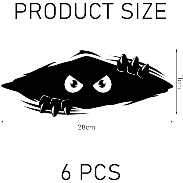 6 kpl auton tarroja, auton tarroja suuret, Monster Energy -tarrat, auton sisustustarvikkeet, luovat puskuritarrat, auton ulkotarrat