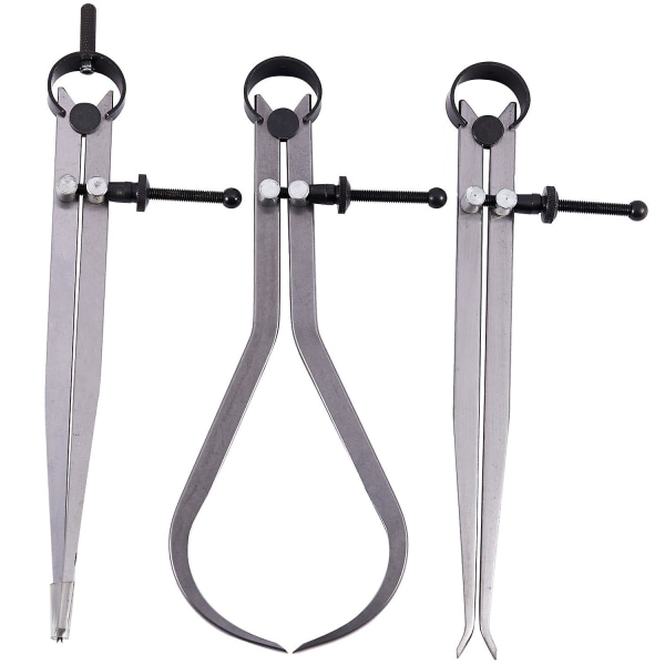 Spring In- och Utsida Mätstock Set 8-tums Mekanikerverktyg 3-pack