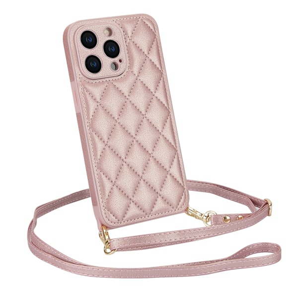 iPhxne11 mobiltelefon læder etui crossbody pink