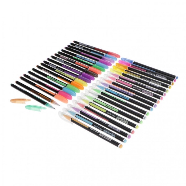 Glitter Neon Color Geelikynät Markers Fluorescent Luminous Pen 36 Colors