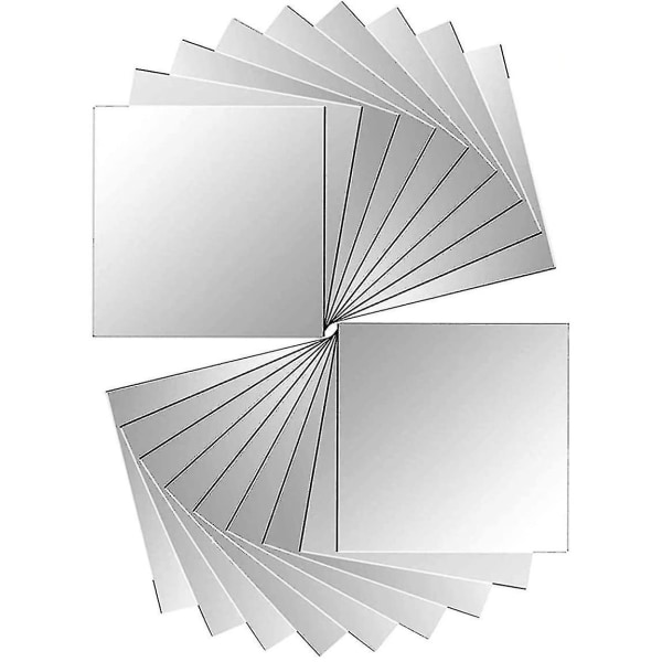18 ark med speil Moderne enkelt selvklebende plastspeil