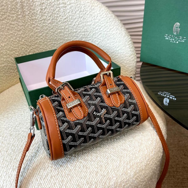 Retro gammal blomma bowling handhållen kuddväska gammal blomma axelremsväska crossbody mini