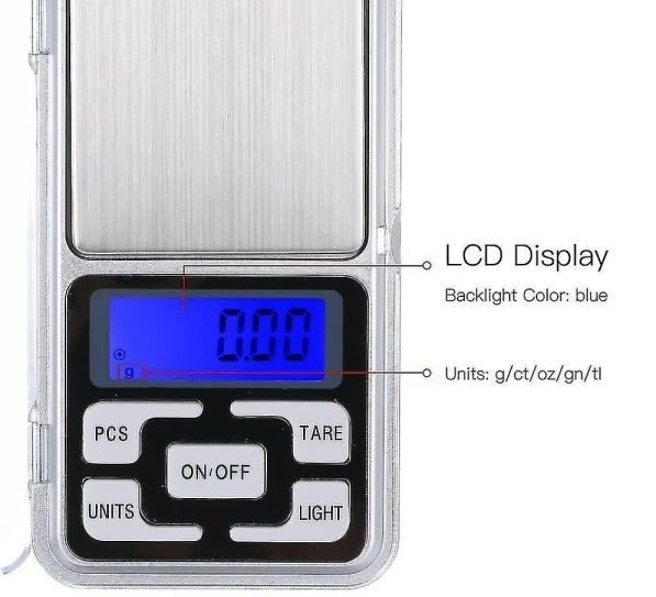 Taskumitta, digitaalinen taskumitta, korumitta 0,01 - 500g