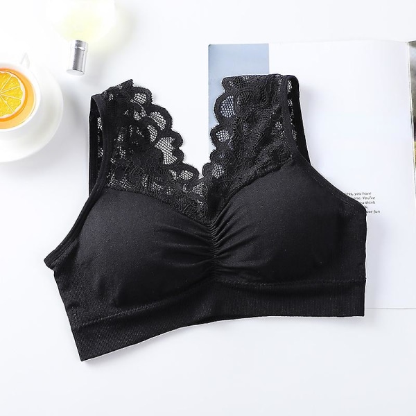 En ny generation av explosiva bröstskydd, sexig spets, v-ringad, sömlös skönhetsrygg, bh-omslag, bröstomslag, väst, bandeau-underkläder