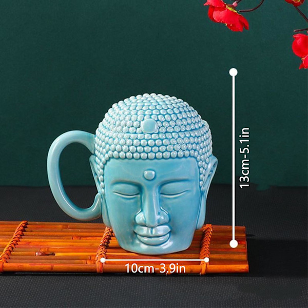 Kaffe krus My Buddha Keramisk kopp, krus, Buddha hode kopp, Keramisk kopp, My Buddha medfølelse Kaffe krus Salg