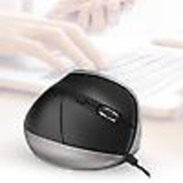Ergonomisk mus, USB optisk vertikal mus, 6D ergonomisk design 1200DPI vertikal USB kablet mus for