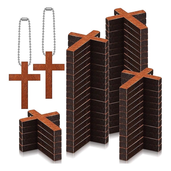 200 st Mini Trä Bulk Charm Litet trä hänge hängande prydnad för DIY Halsband Armband