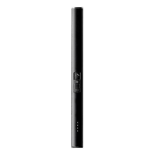 Lighter Elektrisk Lighter Stearinlys Lighter Genopladelig Usb Lang Lighter Arc Lightere Til Stearinlys Camping Familie Brug (sort)