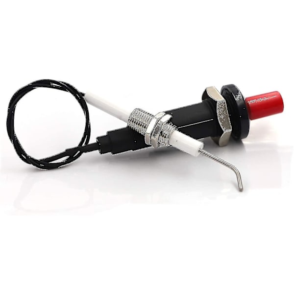 2-pakks Piezo-tenner for gassgrill med trykknapp, universal gjengede keramisk elektrode, 30 cm