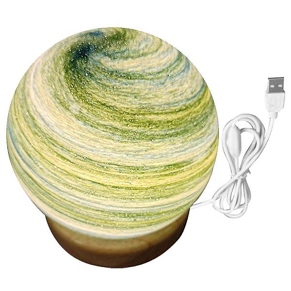 Planet Lampe Solnedgang Bordlampe Atmosfære Regnbue Lampe Vandrende Planet Natlampe Sengelampe