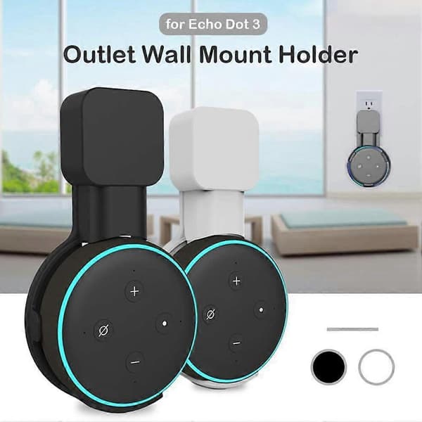 Högtalarväggfäste för Alexa Echo Dot 3:e generationen, vit