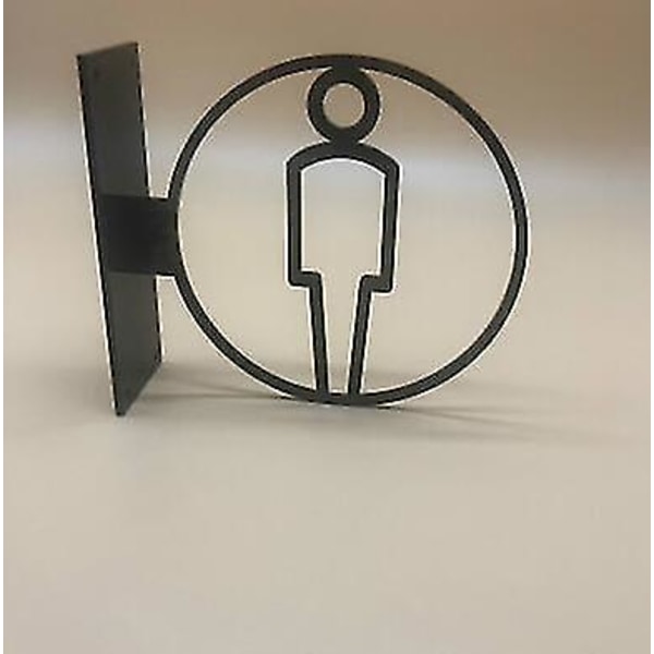 3d Sidemontert Wc-skilt Dørklistremerke Menn &amp; Kvinner Toalettskilt Dørplate Tips Guide Creative Signage Akrylplakett - Plaketter &amp; Tegn