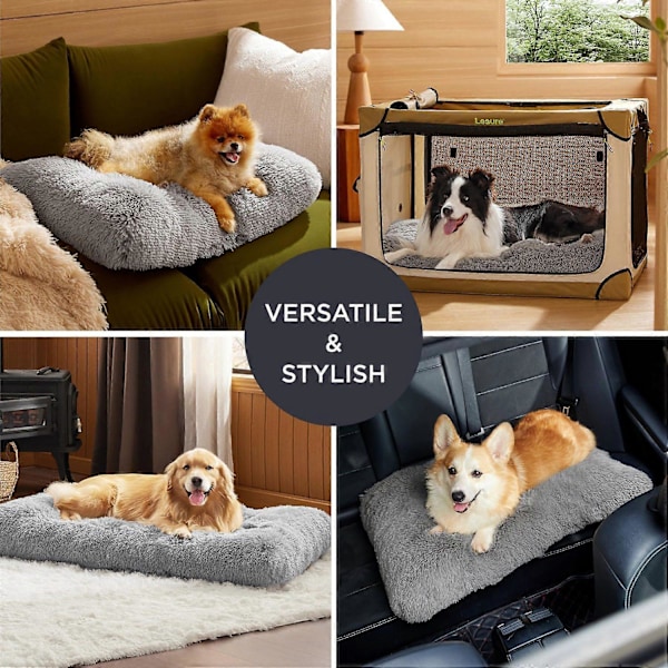 Varmt kæledyrs tæppe, blød plys, hyggeligt design, 12 cm tyk, skridsikker, 110x75cm (XXL)