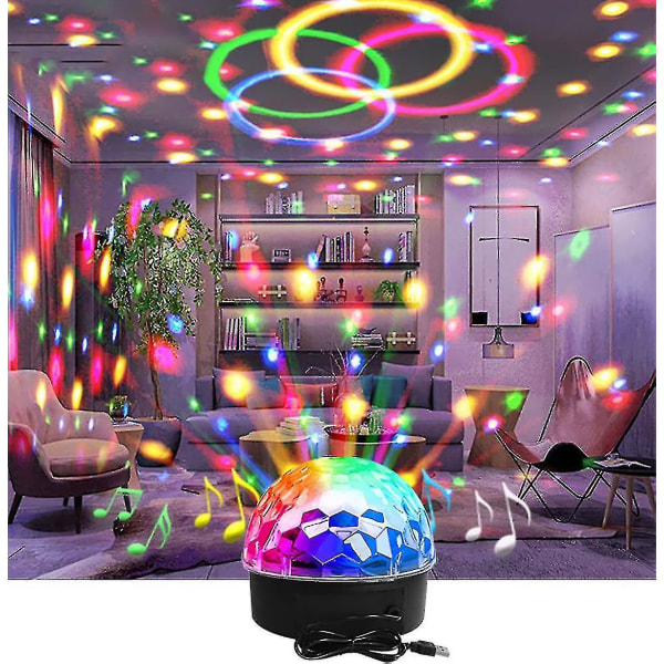 Discoking Discolight Party Disco Light Projektor Led Party Lampe 9 Farve Disco Lampe