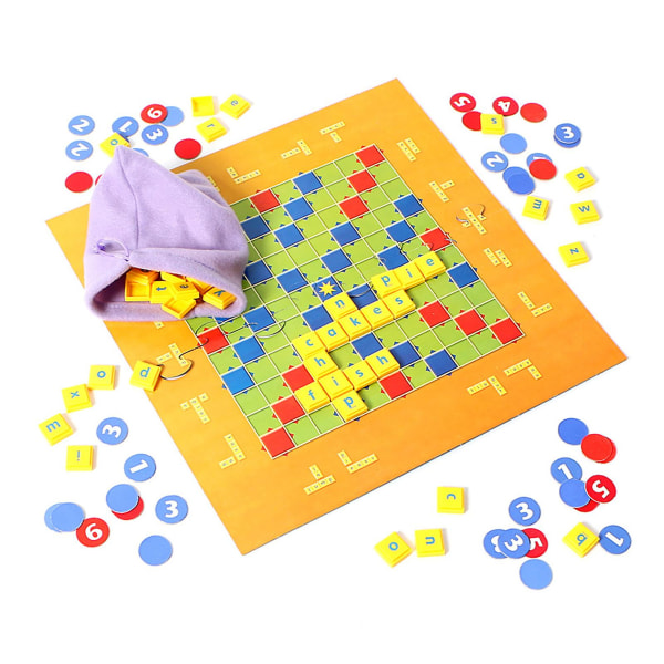 Barnbokstavsmatchande brädspel Vibrant Colors Interactive Educational Early Learning Leksaker för hemmet