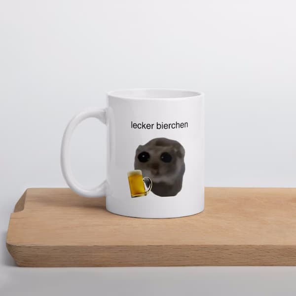 Rolig ledsen hamstermugg