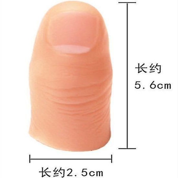 Realistisk tommeldeksel Fingerdeksel (mykt) Finger Fake Finger Magic Prop Nærbilde