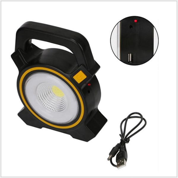 Usb-laddningsbar sollampa bärbar campinglykta mobil powerbank ny