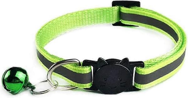 Set med 12 reflekterande katthalsband, säkerhetsspänne 19-32 cm