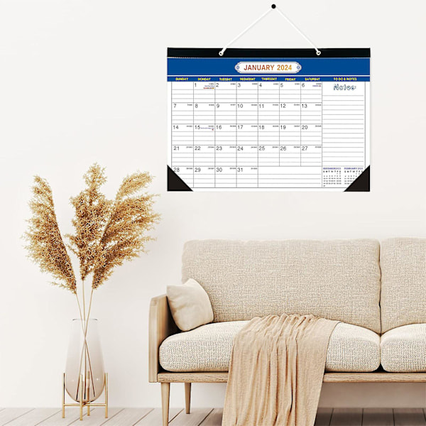 18-Month Desk Calendar 2024-2025 Wall Or Desktop Monthly Planner With To-Do List And Notes Home Office School And Teacher Planning Tool