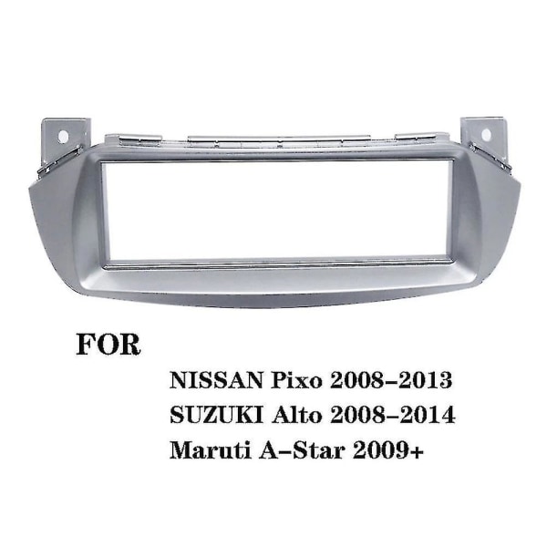 Bilradio Fascia Panel Ramme Cd Dvd Dash Audio Cover Trim Med Adapter Til Suzuki Alto Til Nissan P