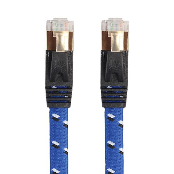 Nylon Cat 7 Ethernet-kabel, Cat7 RJ45 nettverkskabel flat