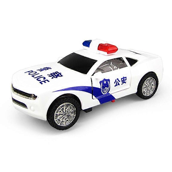 Lasten 360 astetta sähköinen poliisiauto - Musikaalilelu - Lasten lahja - Poliisiauto