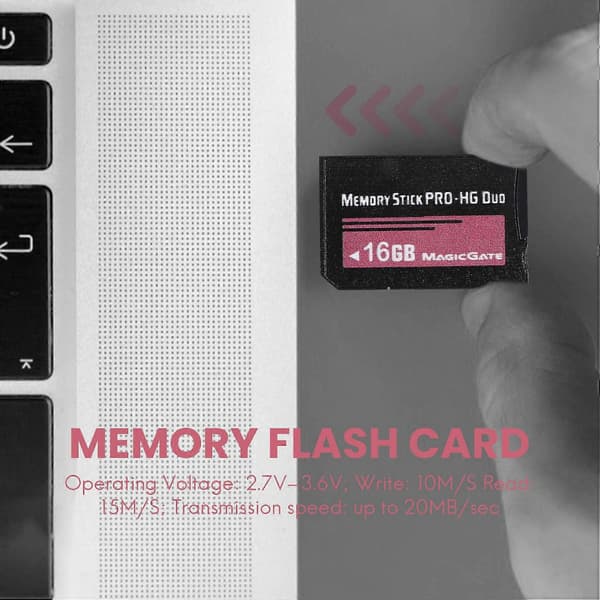Memory Stick MS Pro Duo Flashkort For PSP Cybershot Kamera