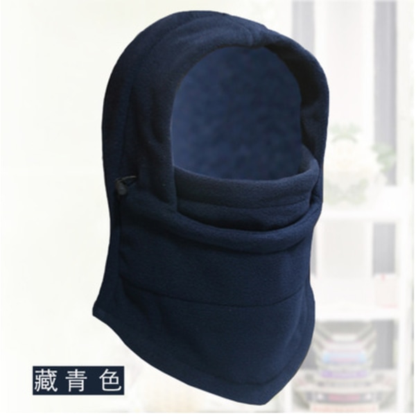 Tjock multifunktionell fleece ridhuva maskerad hatt CS-hatt utomhus ridhatt 3