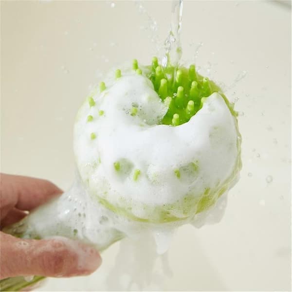 Lettuce Pets Badborste, Lettucepets Badskrubb Blue Bath brush