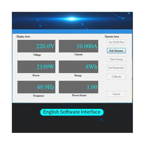 100A PZEM-004T 3.0 Version Wattmeter kWh-mätare Volt Amp Strömtestmodul för TTL Com2/com3/com4