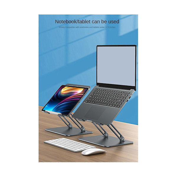 Bærbar Praktisk Laptop Stativ Løfter Justerbar Med Køleventilatorer Holder Foldbar Beslag,b