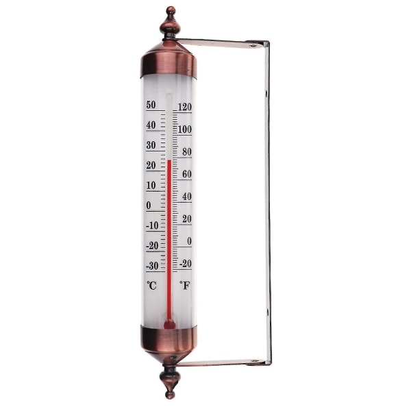 Utetermometer med bronseeffektdesign - Stilig hagetermometer utendørs egnet for utetemperaturmåler Vegg Drivhusgarasje Enkel-