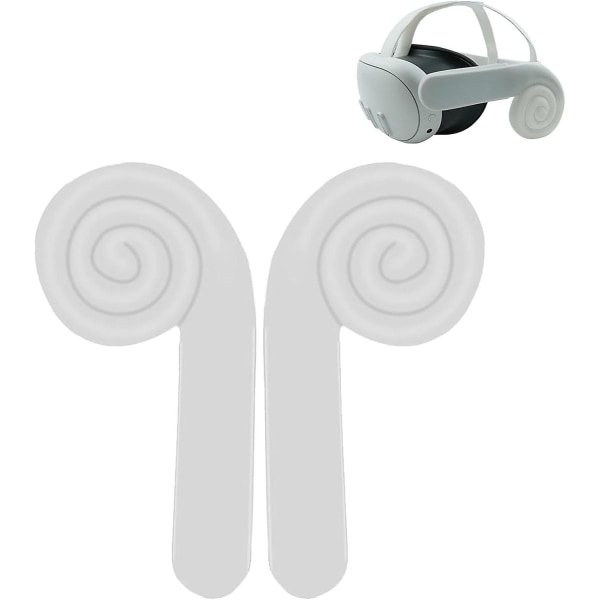 Silikon øreklokker for Meta Quest 3, Vr-hodesett til forbedret hodesettlyd, for Meta Quest 3-hodetelefonforlengelsesdeksel