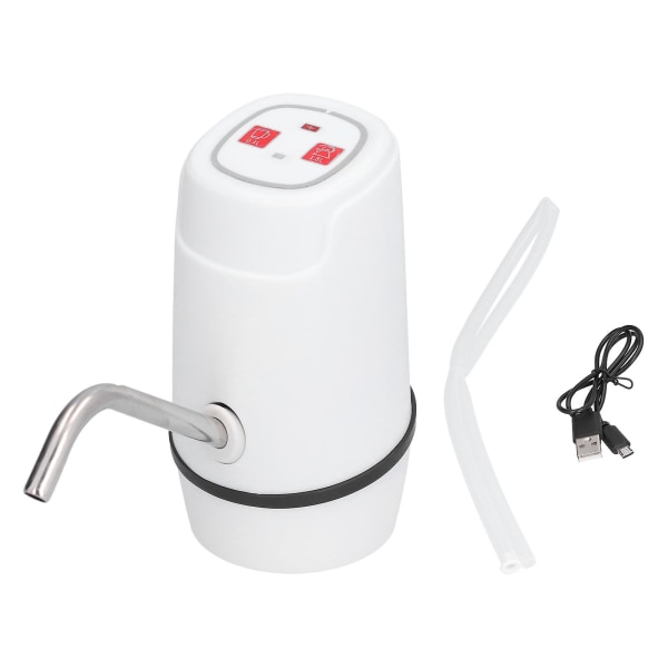 Intelligent vattenautomat Bärbar USB Kvantitativ Elektrisk dryckesvattenpump för hemmabruk Vit