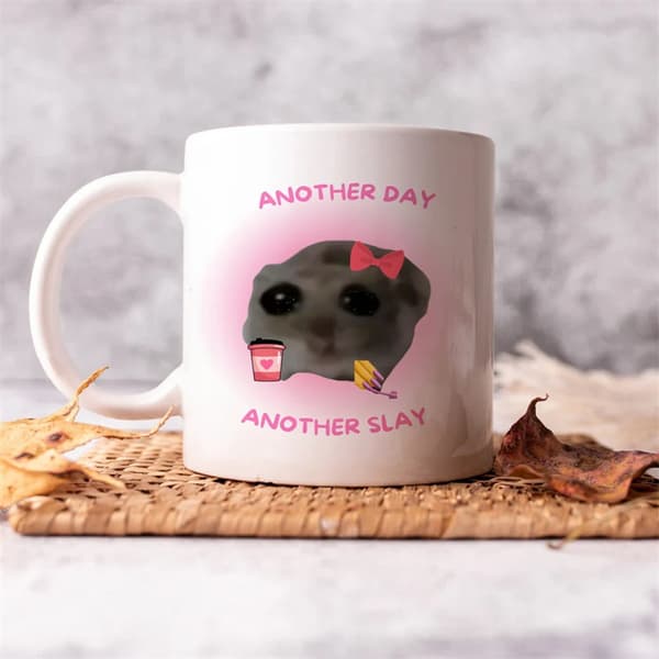 Rolig ledsen hamstermugg