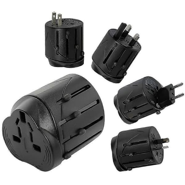 Universal reiseadapter med EU + AU + UK + US-plugger
