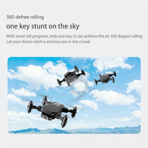 Mini Drone 4k 1080p Hd Kamera Wifi Fpv Tryk Højde Sammenfoldelig Quadcopter Rc Dron Legetøj | Rc Helikopter