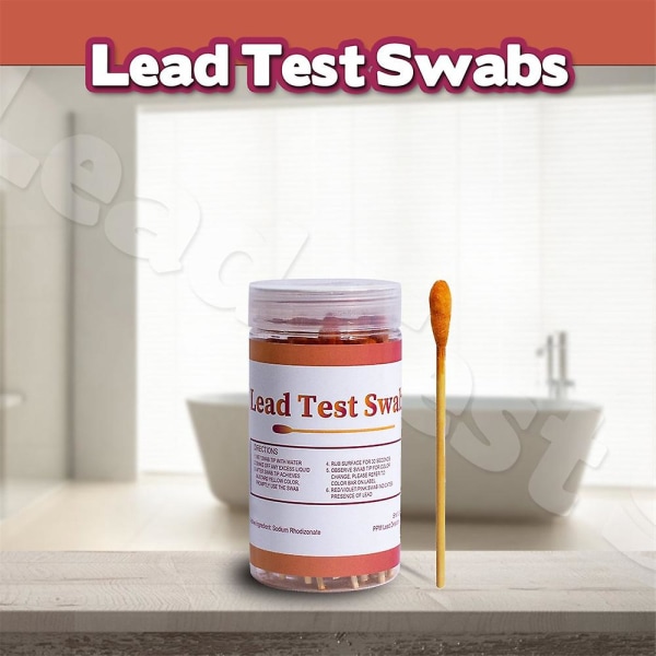 30x testipuikkoja lyijymaalin testisarja Instant Lead Test Kit 30 sekunnin nopea tulos