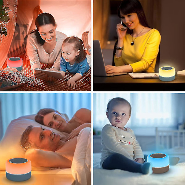 Valkoinen kohina vauvalle äänikone - Vauvan yövalo, 7 valaistustilaa, muistitoiminto - 15 Xxf