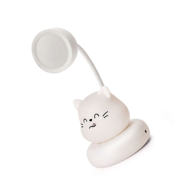 Tegneserie Bordlampe Multifunktionel Sød Innovativ Blød Belysning USB Genopladelig Mini LED Bordlampe til Hjem Soveværelse Stue Killing