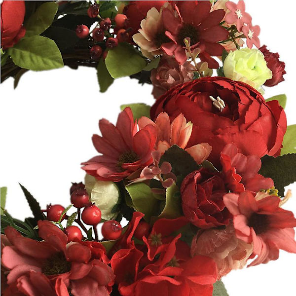 Konstgjord dörrkrans Dekoration Krans Dekorativ Blomkrans