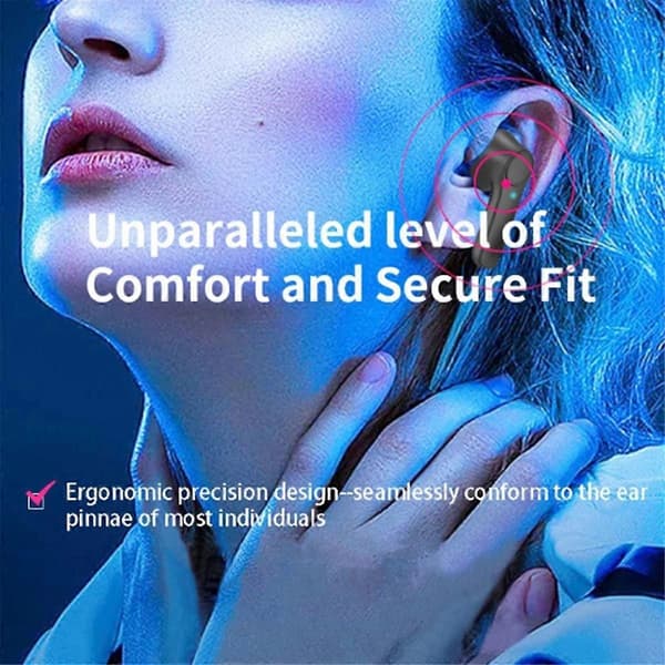 B11 smart voice translation headset Bluetooth trådlös stöder realtidsöversättning på 144 språk Black