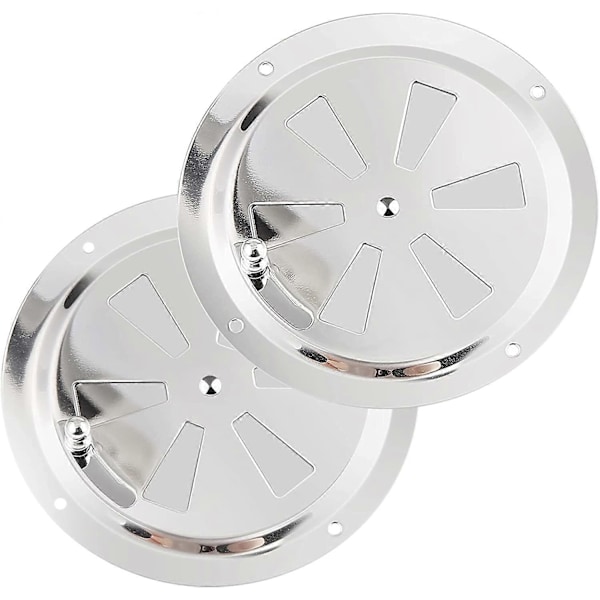 Runda Ventilationsgaller, 125mm Ventilationsgaller Rostfritt Stål Kanal Myggnät Avluftningsgaller Inkommande Luft Utluftning Justerbar