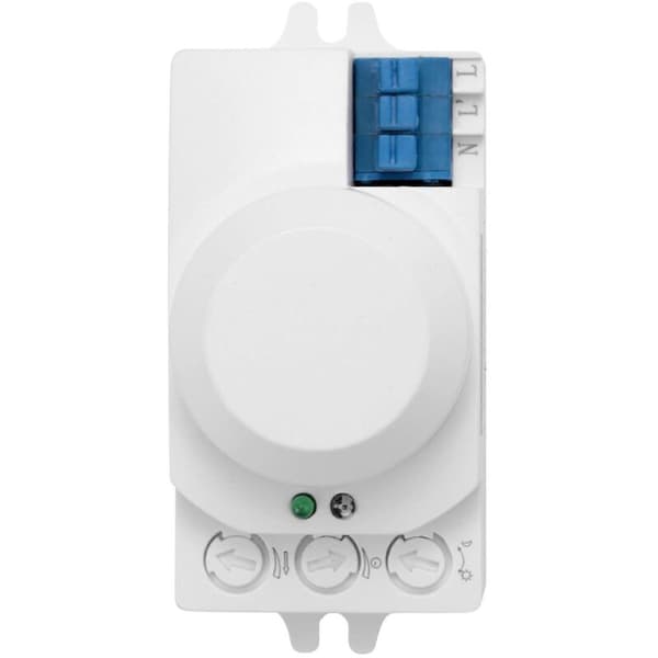LED bevegelsessensor lysbryter med 5,8 GHz RF-system, hvit