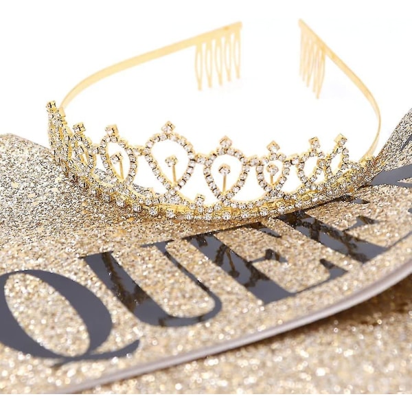 \"Syntymäpäiväkuningatar\" -vyö ja timantti tiara -setti - Syntymäpäivälahjat
