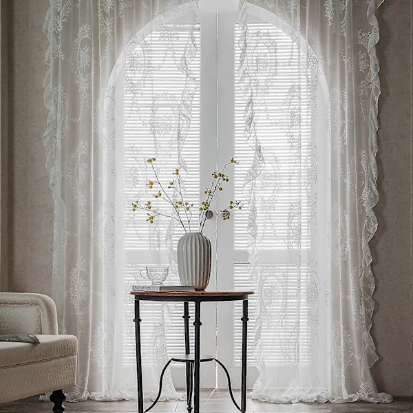 Blonde gardiner, vinduesdekoration, boho gardiner, elegante designs, stilfuld indretning, moderne accenter