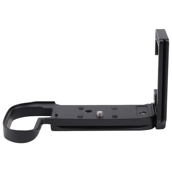Quick Release L-plade Beslag Holder Håndgreb til R5 R6 Kamera til Tripod Kuglehoved, Sort