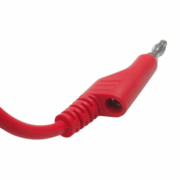 5 stk. 1m 4mm Banan til Banan Stik Blød Silikon Testkabel Ledning
